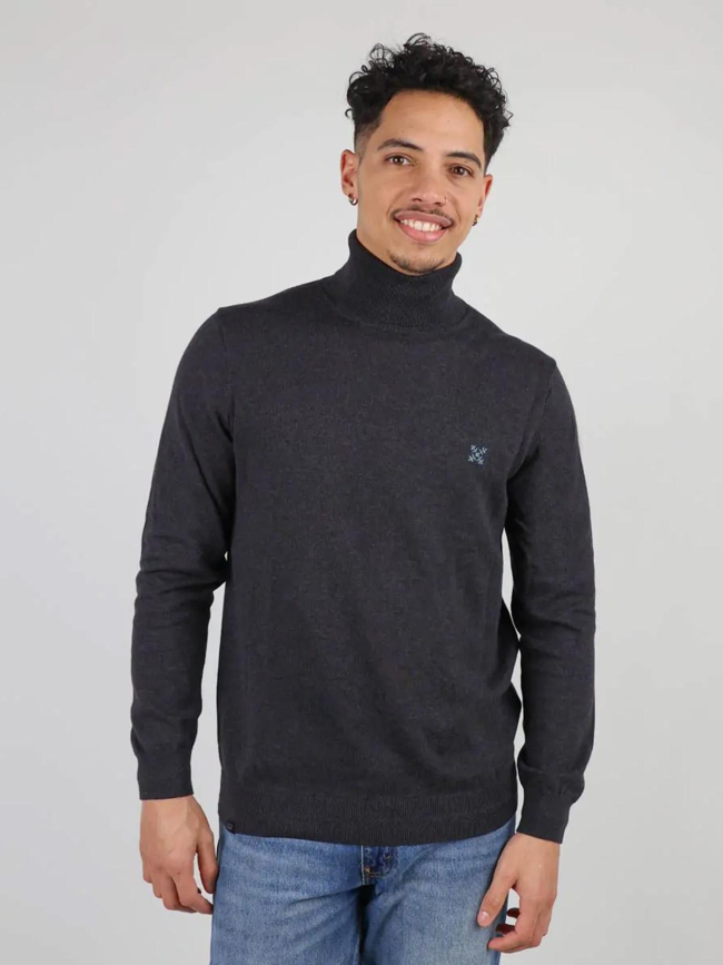 Pull à col roulé essentiel noir homme - Oxbow