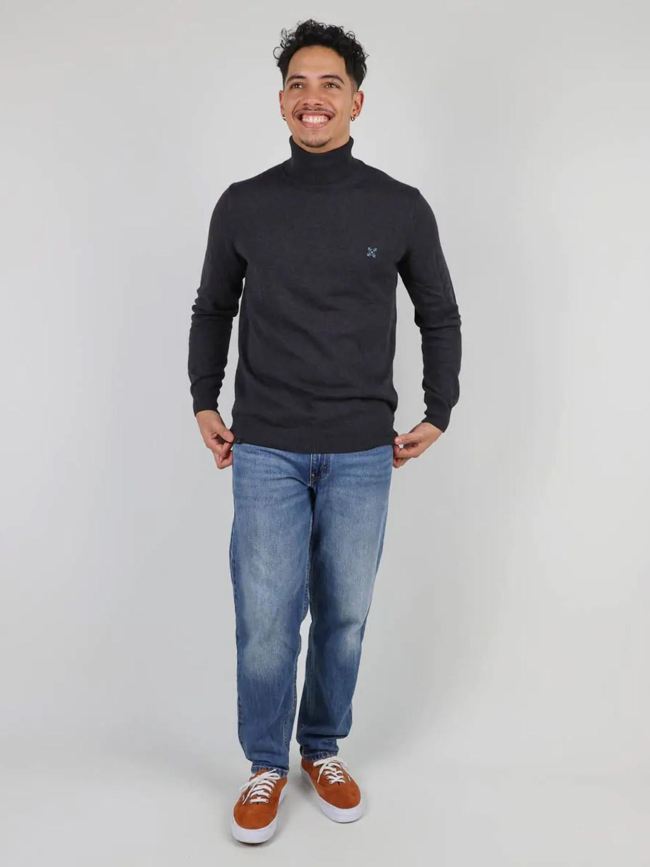 Pull à col roulé essentiel noir homme - Oxbow
