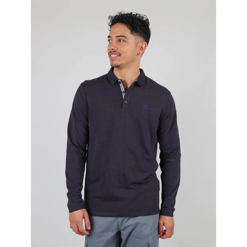 Polo à manches longues niros gris sombre homme - Oxbow
