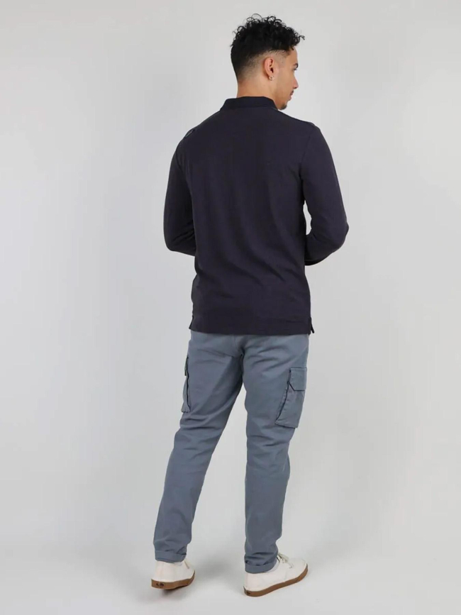 Polo à manches longues niros gris sombre homme - Oxbow