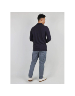 Polo à manches longues niros gris sombre homme - Oxbow