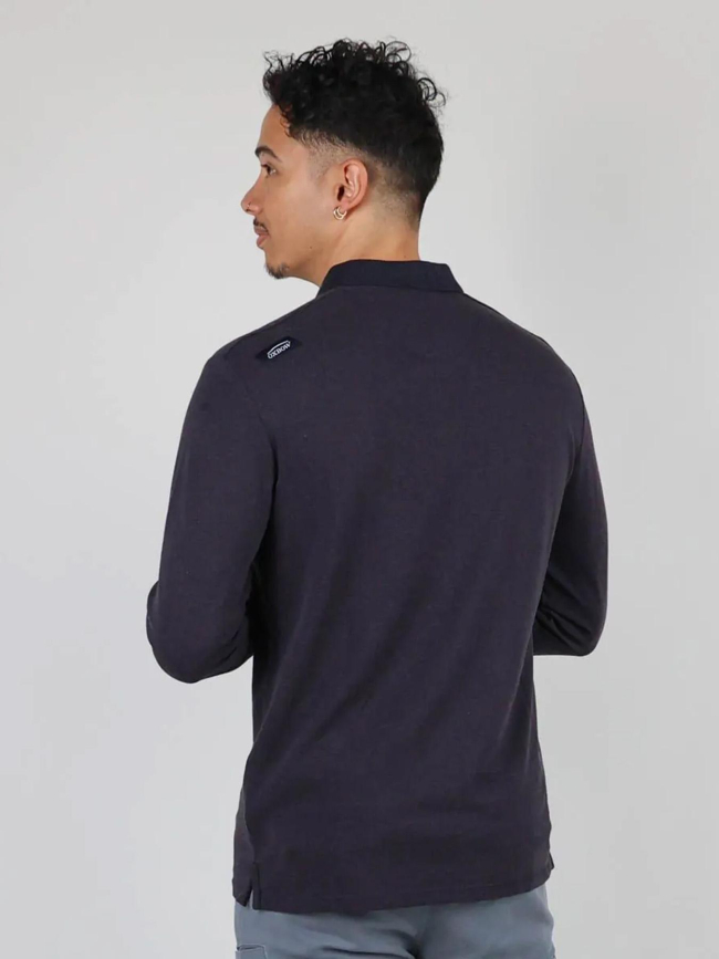 Polo à manches longues niros gris sombre homme - Oxbow
