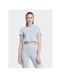 T-shirt crop à manches courtes all szn bleu femme - Adidas