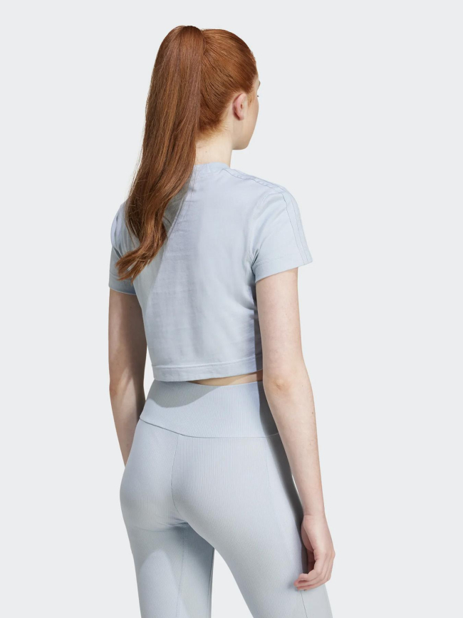 T-shirt crop à manches courtes all szn bleu femme - Adidas