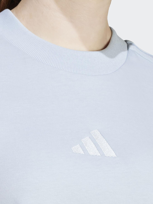 T-shirt crop à manches courtes all szn bleu femme - Adidas
