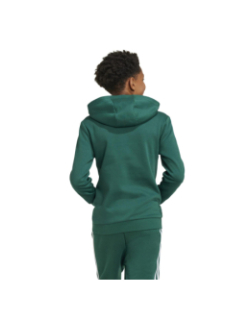 Sweat à capuche colorblock 3s vert noir enfant - Adidas