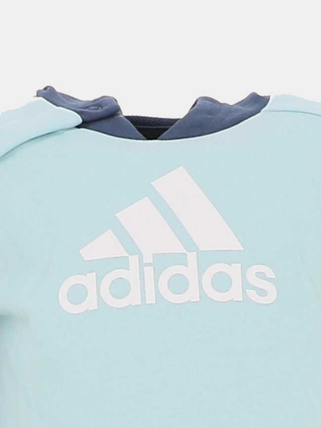 Ensemble sweat à capuche et jogging bleu bébé - Adidas