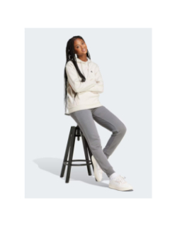 Sweat à capuche essentials small logo beige femme - Adidas