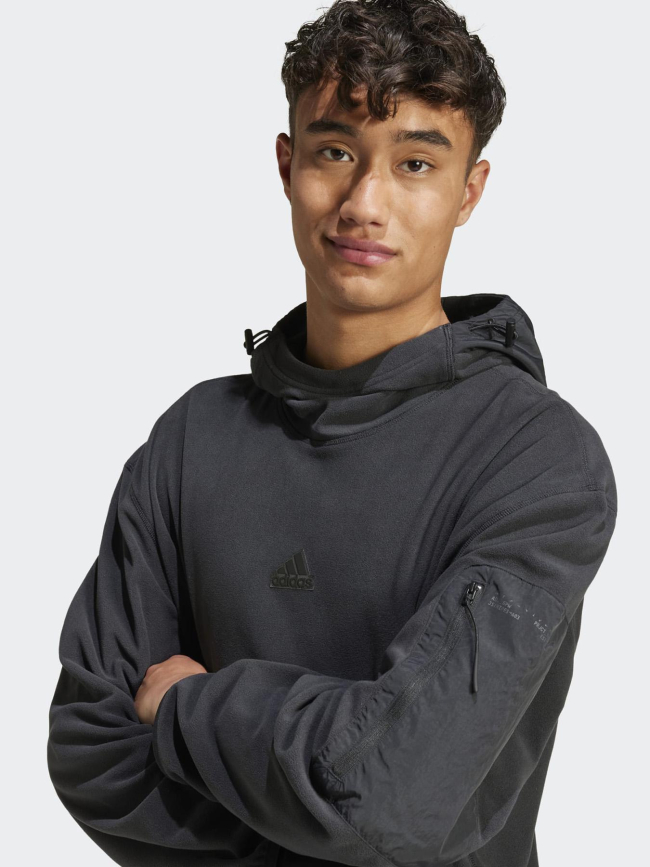 Sweat à capuche polaire city escape noir homme - Adidas