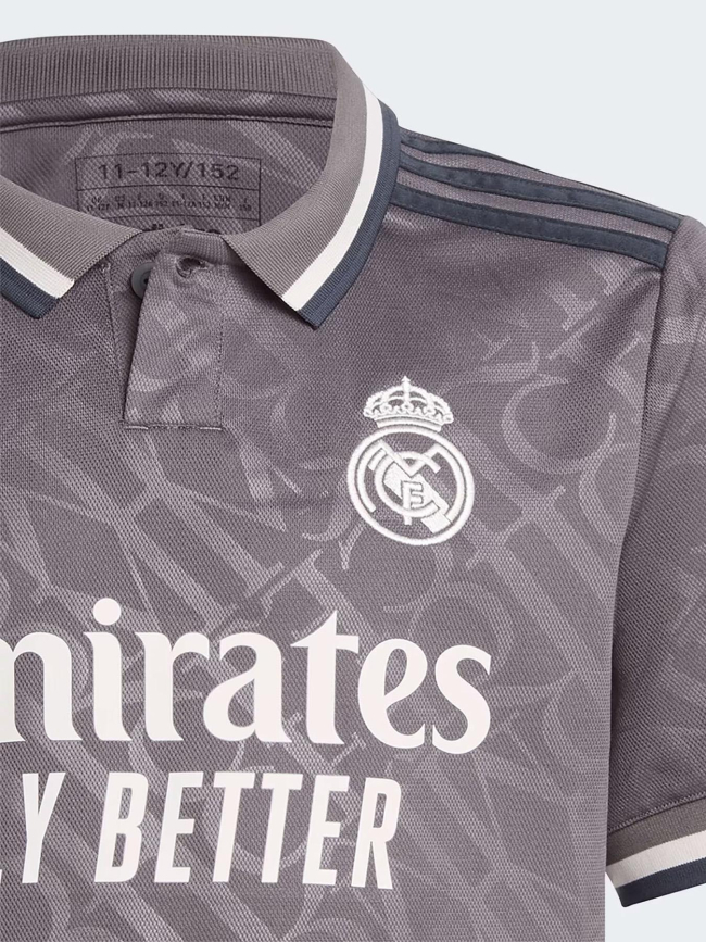 Maillot de football third real madrid 24/25 gris enfant - Adidas