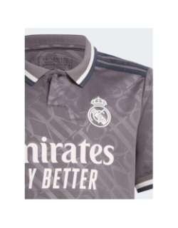 Maillot de football third real madrid 24/25 gris enfant - Adidas