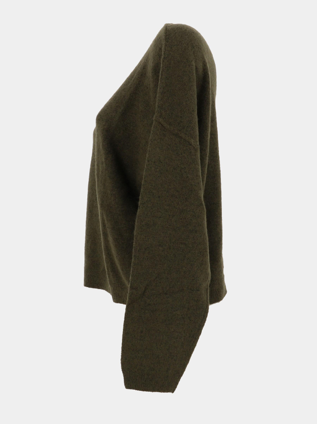 Pull à col bateau p-petille kaki femme - Teddy Smith