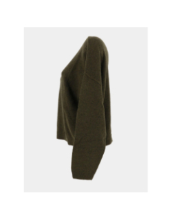 Pull à col bateau p-petille kaki femme - Teddy Smith