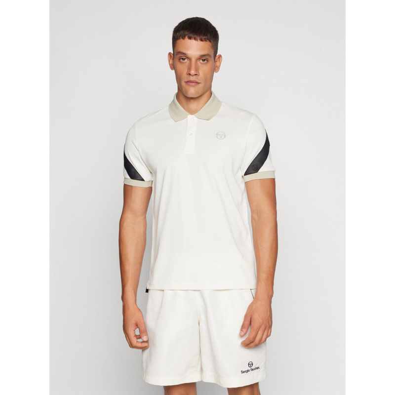 Polo à manches courtes diagonalley beige homme - Sergio Tacchini