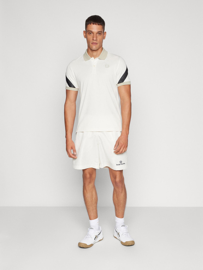 Polo à manches courtes diagonalley beige homme - Sergio Tacchini