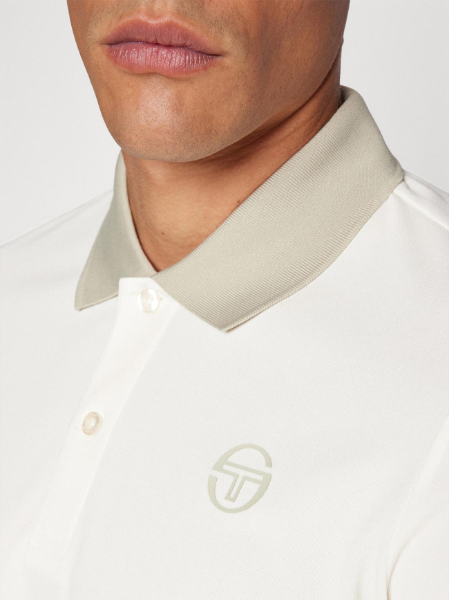 Polo à manches courtes diagonalley beige homme - Sergio Tacchini