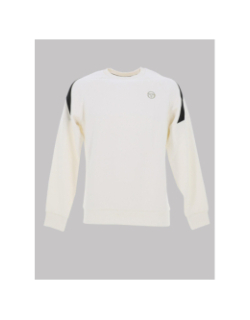 Sweat col rond diagonalley beige homme - Sergio Tacchini