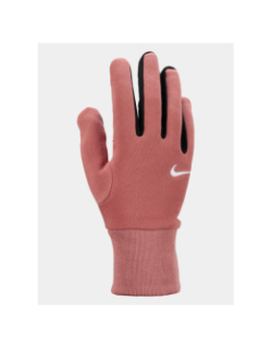 Gants légers phoenix fleece rose et noir femme - Nike