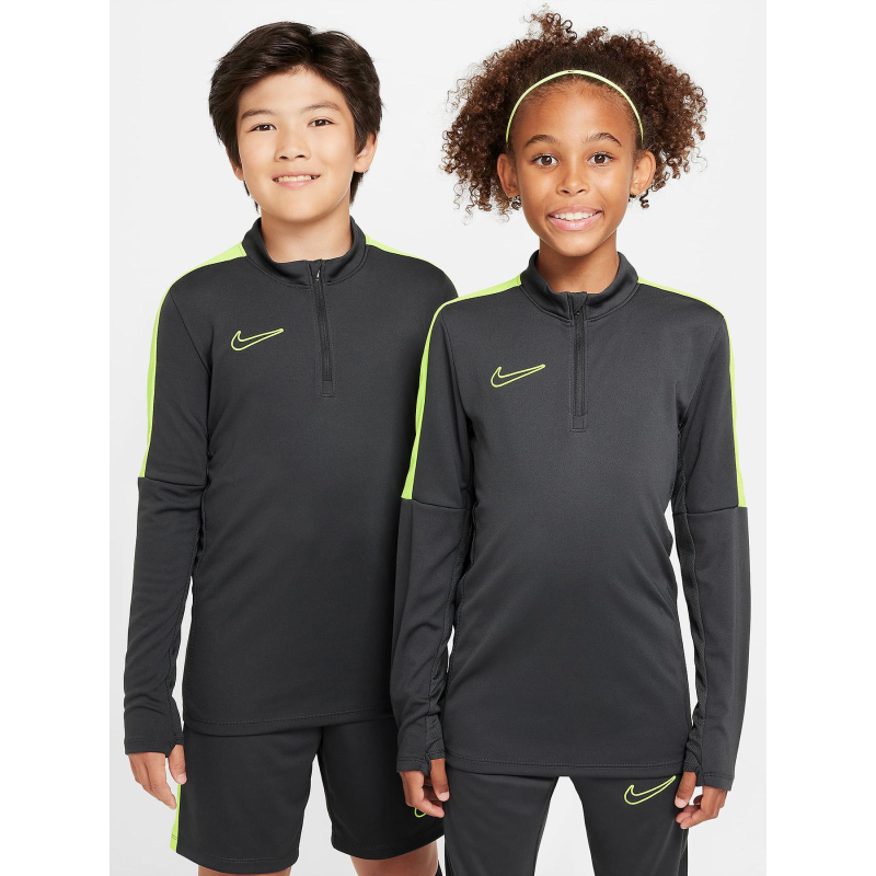 Haut d'entrainement de football academy gris fluo enfant - Nike