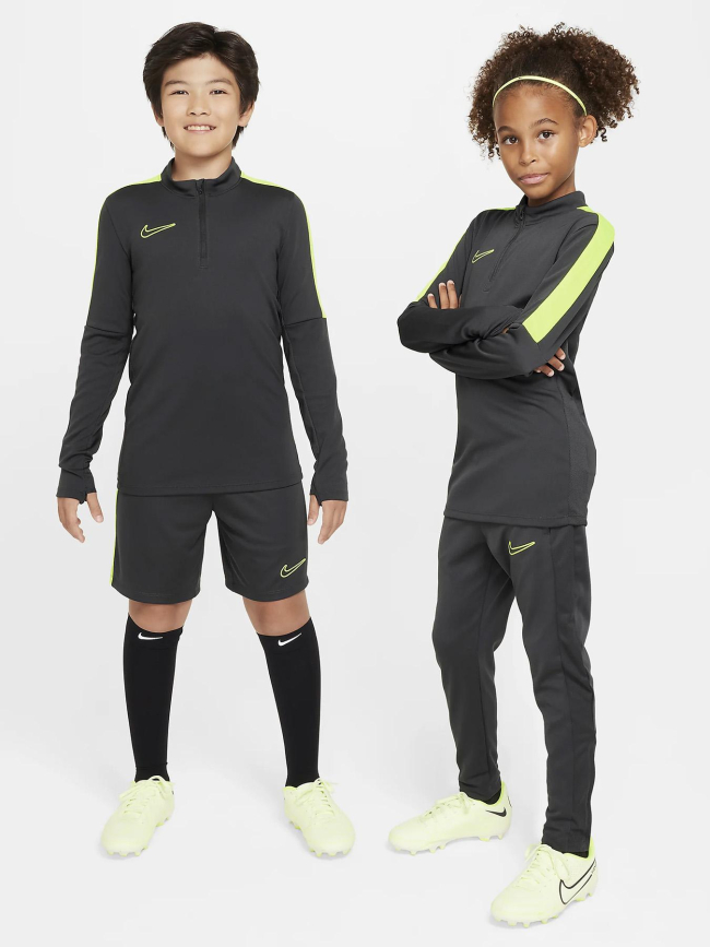 Haut d'entrainement de football academy gris fluo enfant - Nike
