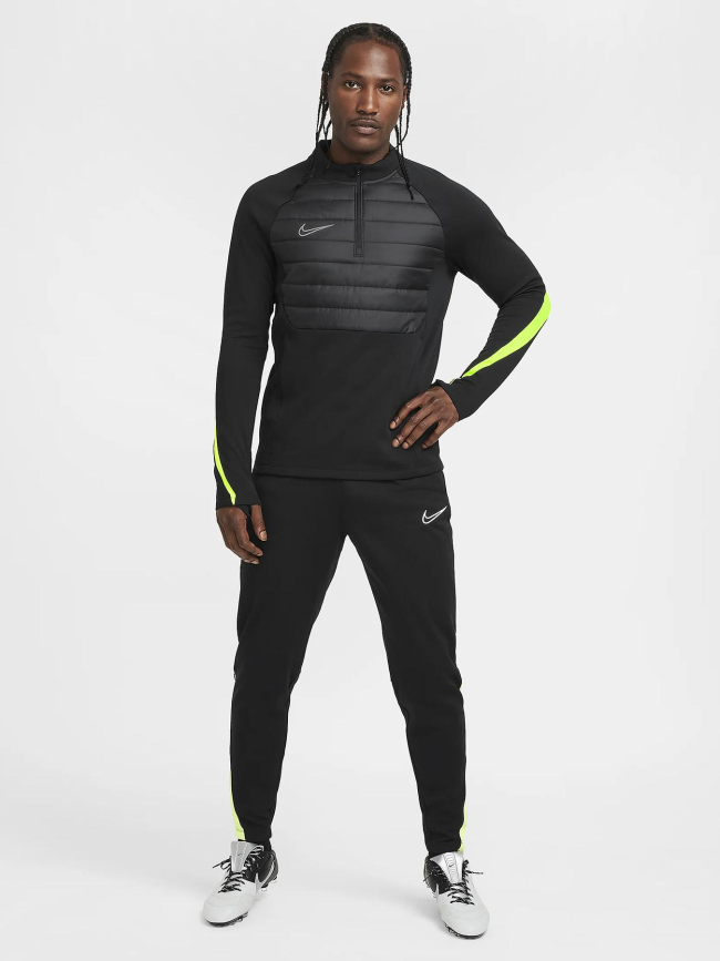 Sweat de football therma fit dril noir jaune homme - Nike