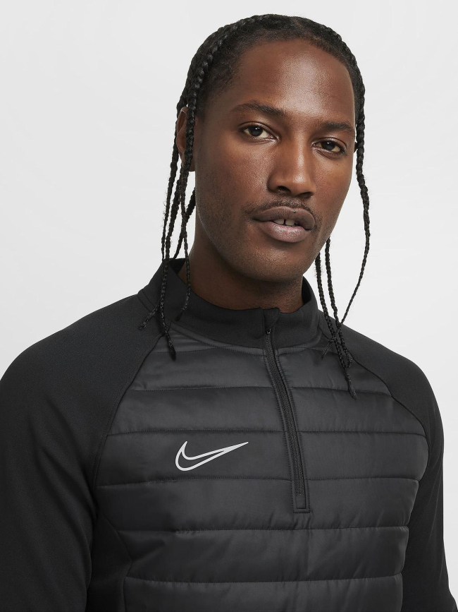 Sweat de football therma fit dril noir jaune homme - Nike