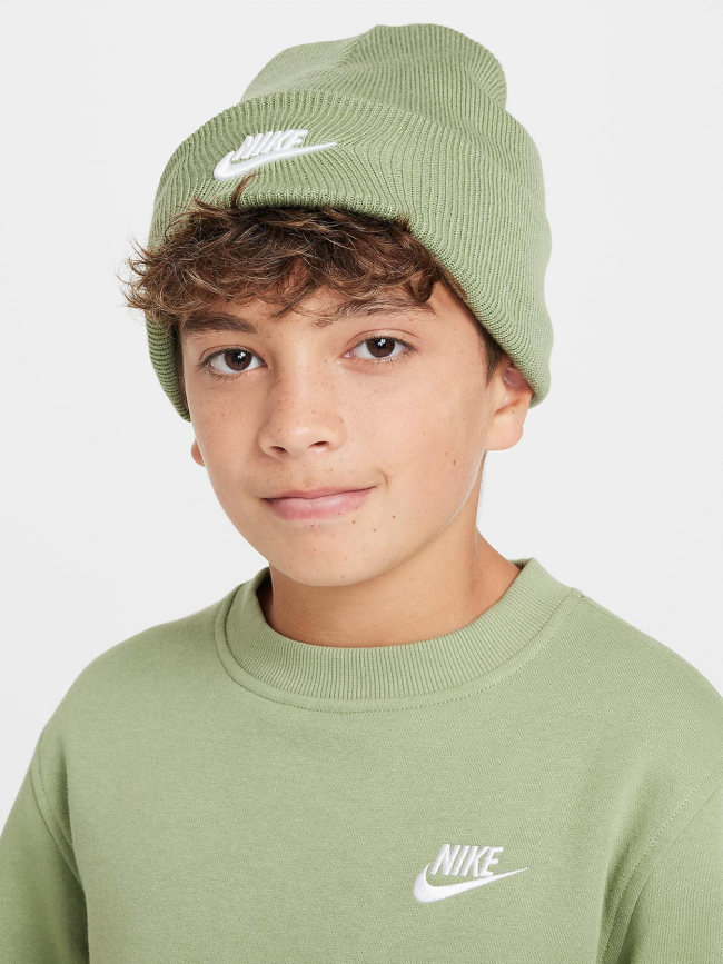 Bonnet logo peak vert enfant - Nike
