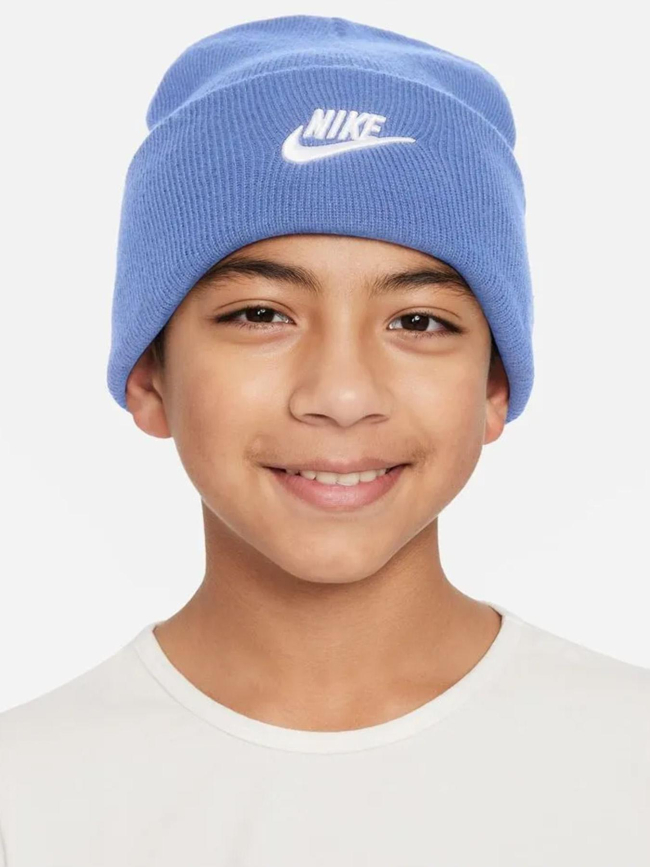 Bonnet logo peak bleu enfant - Nike