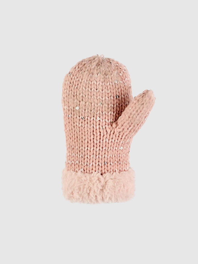 Moufles polaire manon rose enfant - Cairn
