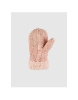 Moufles polaire manon rose enfant - Cairn