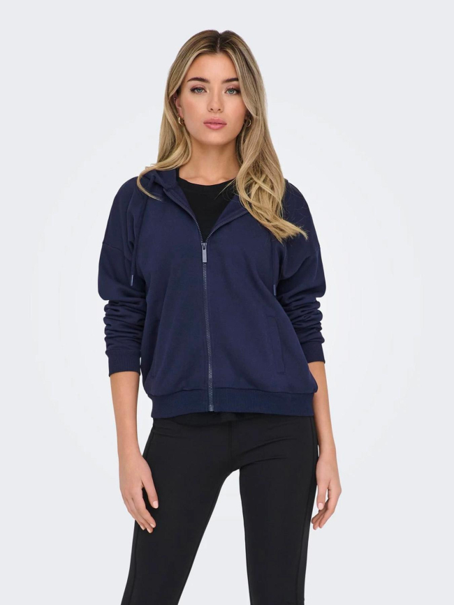 Sweat à capuche jjkam varsity noir garçon - Jack & Jones