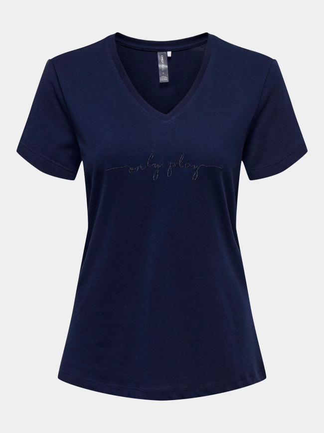 T-shirt de sport onplux life bleu marine femme - Only Play