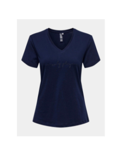 T-shirt de sport onplux life bleu marine femme - Only Play