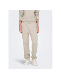 Pantalon jogging onplux beige femme - Only
