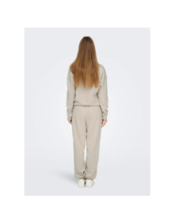 Pantalon jogging onplux beige femme - Only