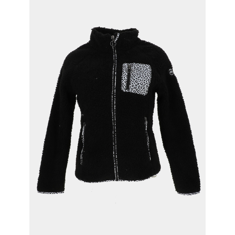 Veste polaire denise noir femme - Angele Sportwear