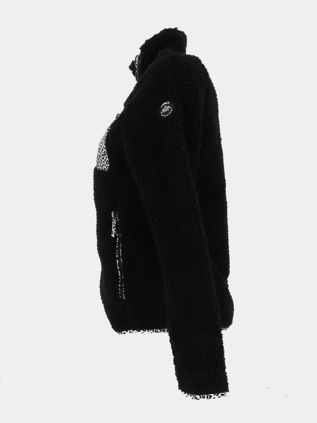 Veste polaire denise noir femme - Angele Sportwear