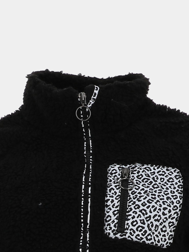 Veste polaire denise noir femme - Angele Sportwear