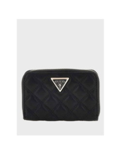 Mini portefeuille matelassé didi noir femme - Guess