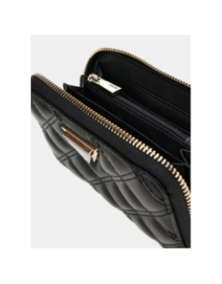 Mini portefeuille matelassé didi noir femme - Guess