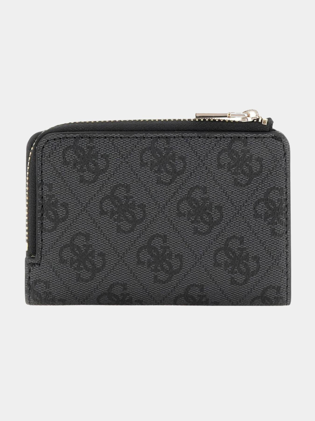 Mini portefeuille laurel noir femme - Guess