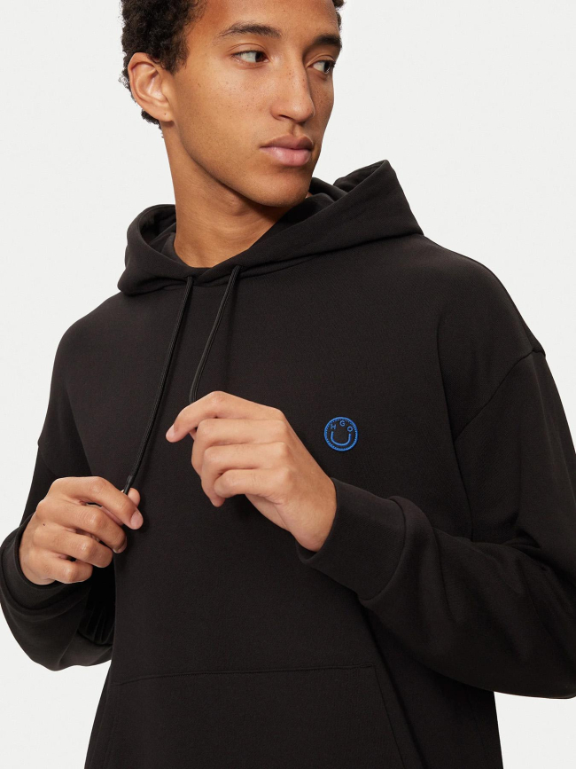 Sweat à capuche nottyo noir homme - Hugo