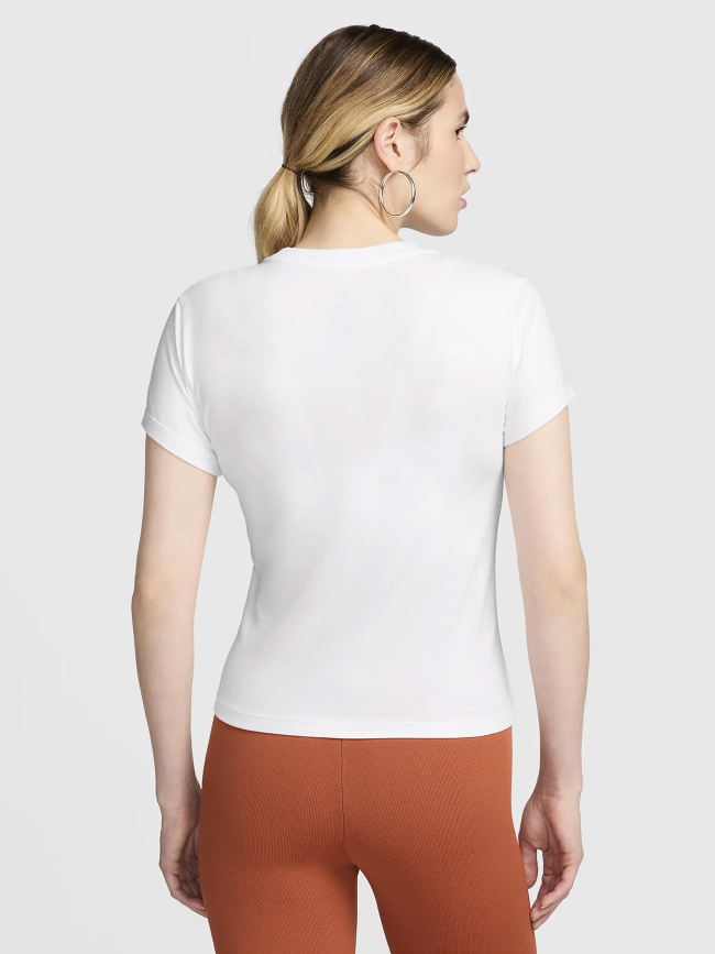 T-shirt de sport à manches courtes chill knit blanc femme - Nike