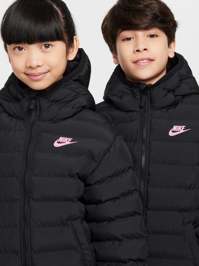 Doudoune nsw low logo rose noir enfant - Nike