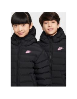 Doudoune nsw low logo rose noir enfant - Nike