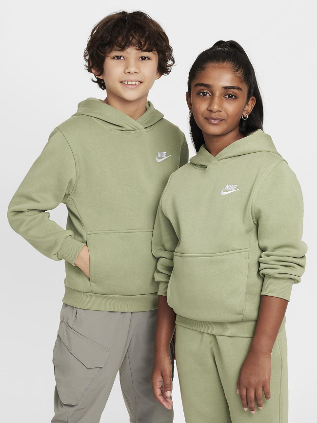 Sweat à capuche nsw club fleece vert enfant - Nike