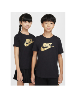 T-shirt nsw futura swoosh noir doré enfant - Nike