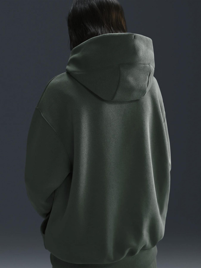 Sweat à capuche phoenix fleece vert femme - Nike