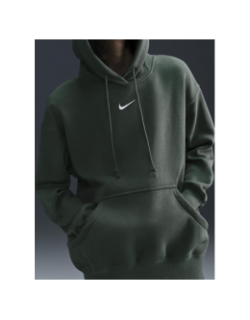Sweat à capuche phoenix fleece vert femme - Nike