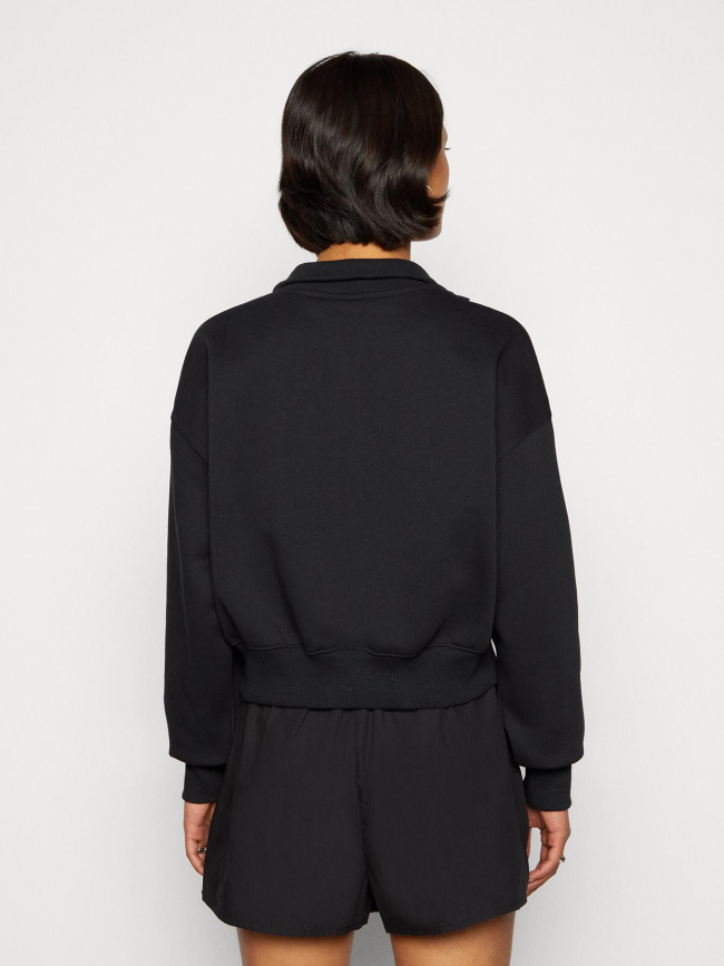 Sweat crop col zippé nsw phoenix noir femme - Nike